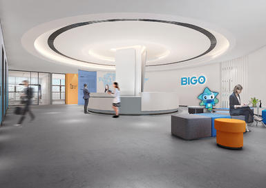 BIGO網絡科技-辦公室裝修設計工程